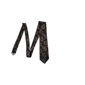 Vintage Sir Henry Black Abstract Tie